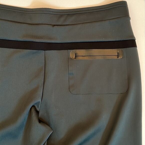 Nike Sportswear Bong Leggings Joggers Green Black Stripe Size XL Elastic Waist - Picture 8 of 12